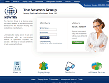 Tablet Screenshot of newtonpro.com